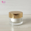 Cosmetic Packaging Plastic Cream Jar with Aluminum Cap